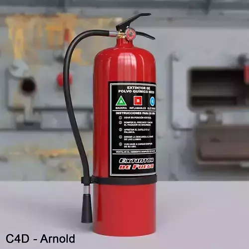 Fire extinguisher 3D model