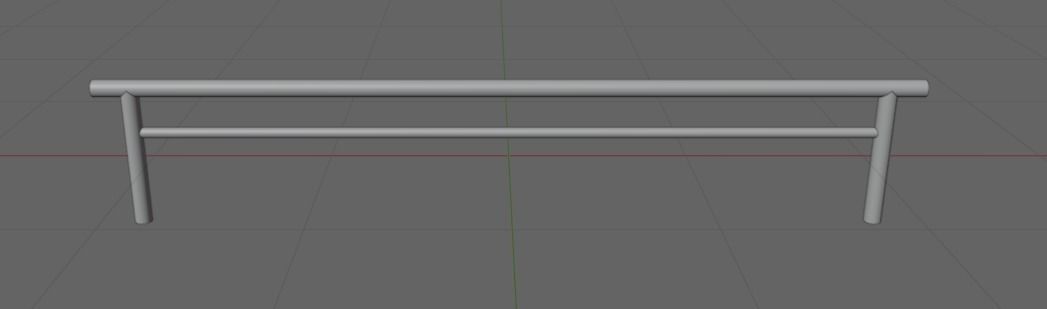 Skate Handrail 3 3D model_1