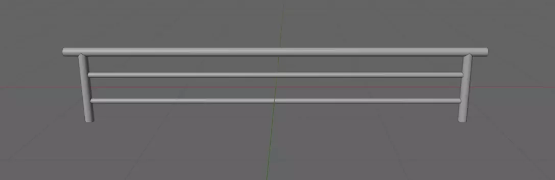 Skate Handrail 4 3D model_0