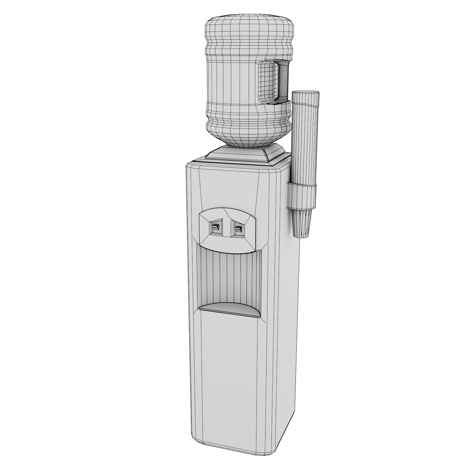Low poly Water Dispenser Free low-poly 3D model_3