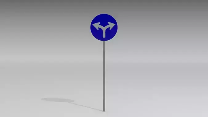 Turn left or right sign