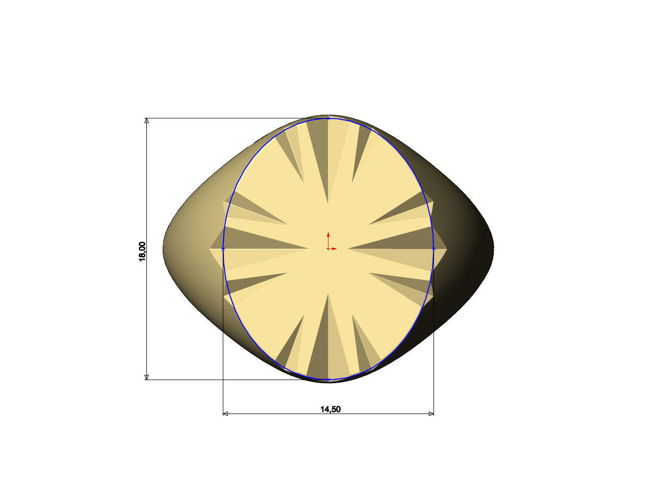 Scratch marks oval signet US sizes 7to10 3D print model_7