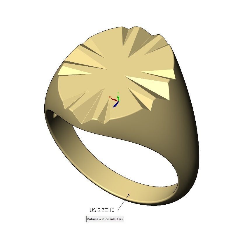 Scratch marks oval signet US sizes 7to10 3D print model_15