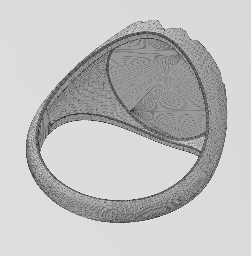 Scratch marks oval signet US sizes 7to10 3D print model_13