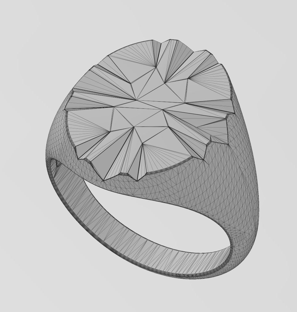 Scratch marks oval signet US sizes 7to10 3D print model_14