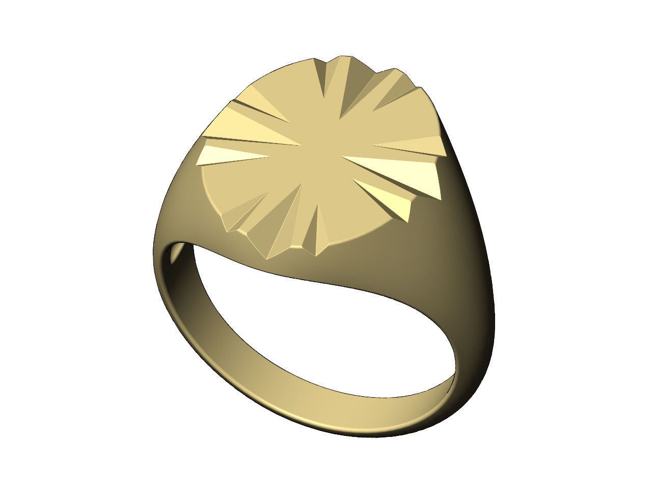 Scratch marks oval signet US sizes 7to10 3D print model_4