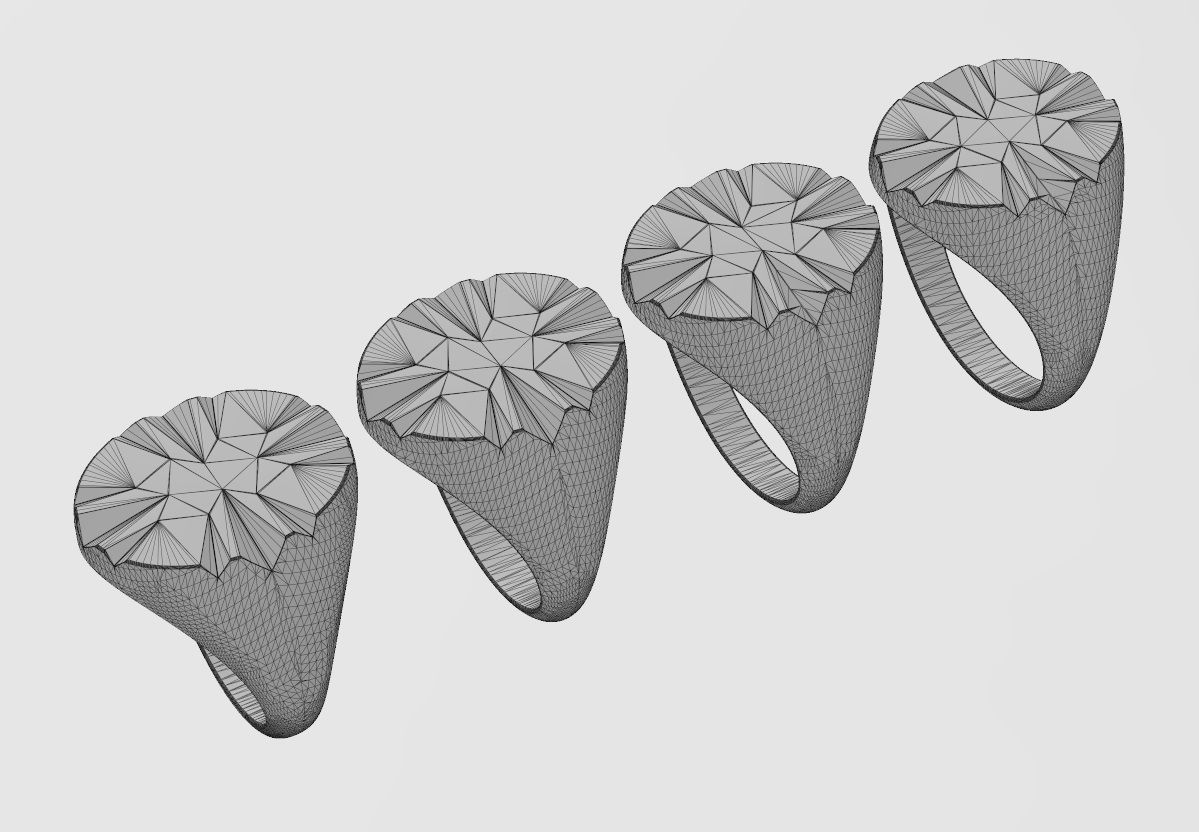 Scratch marks oval signet US sizes 7to10 3D print model_12