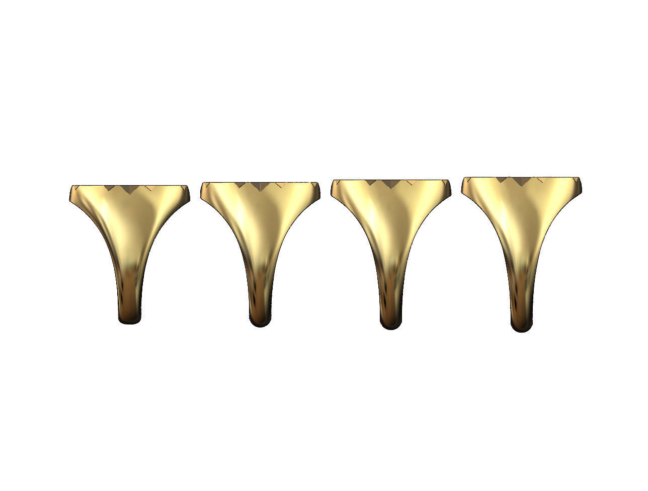 Scratch marks oval signet US sizes 7to10 3D print model_2