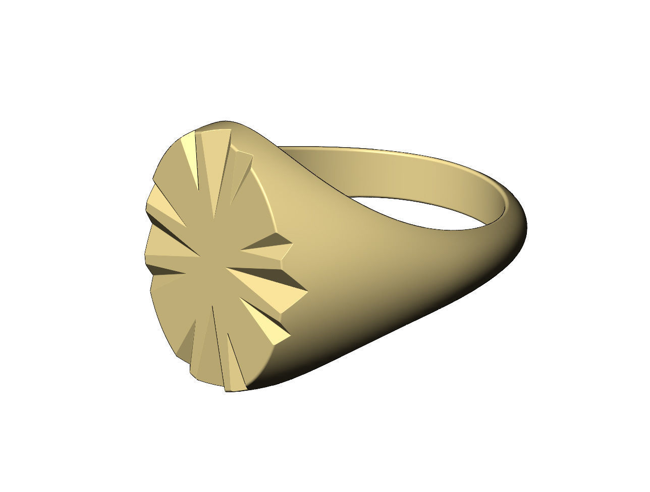 Scratch marks oval signet US sizes 7to10 3D print model_5