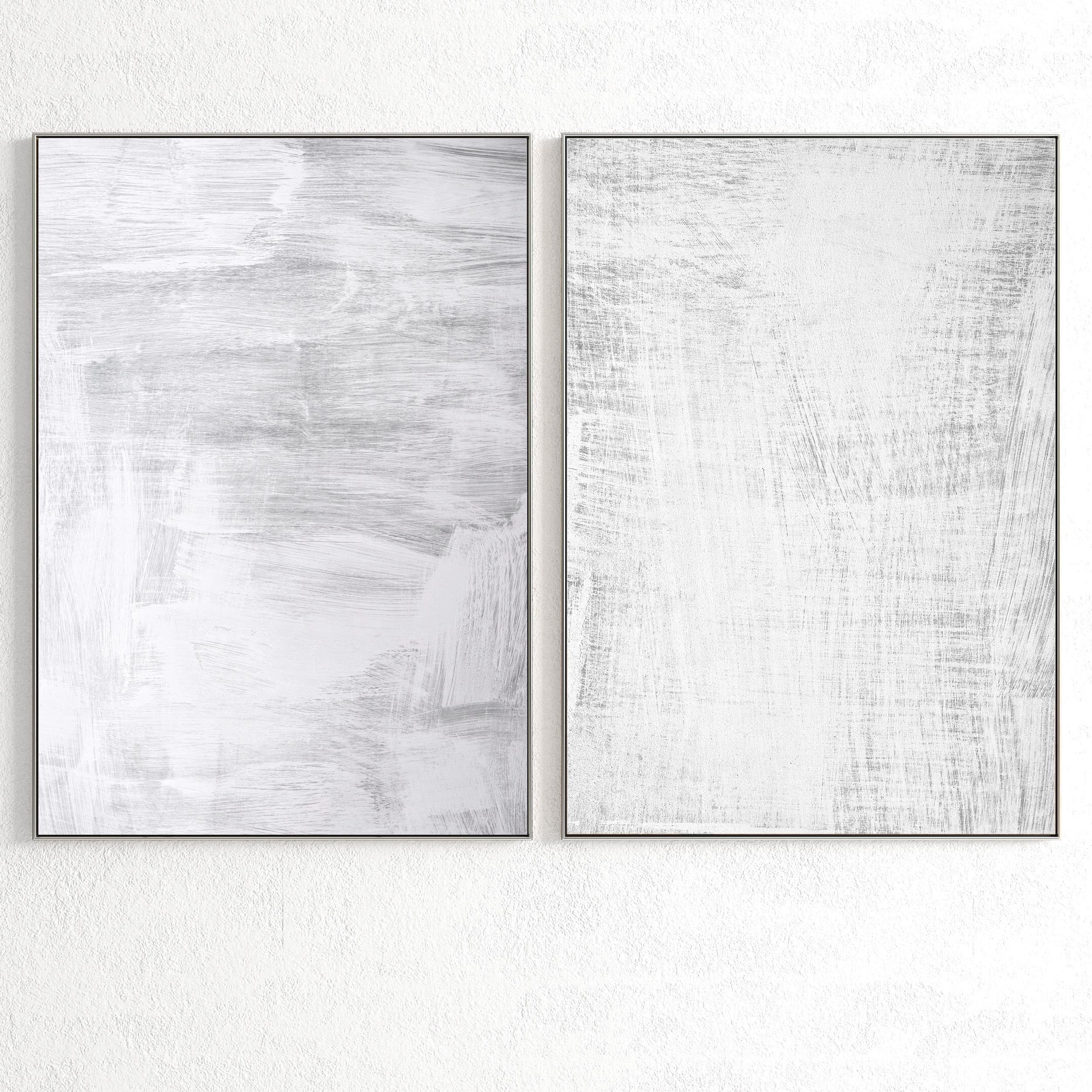 Plaster Two Photo Frame 209 Low-poly 3D model_1