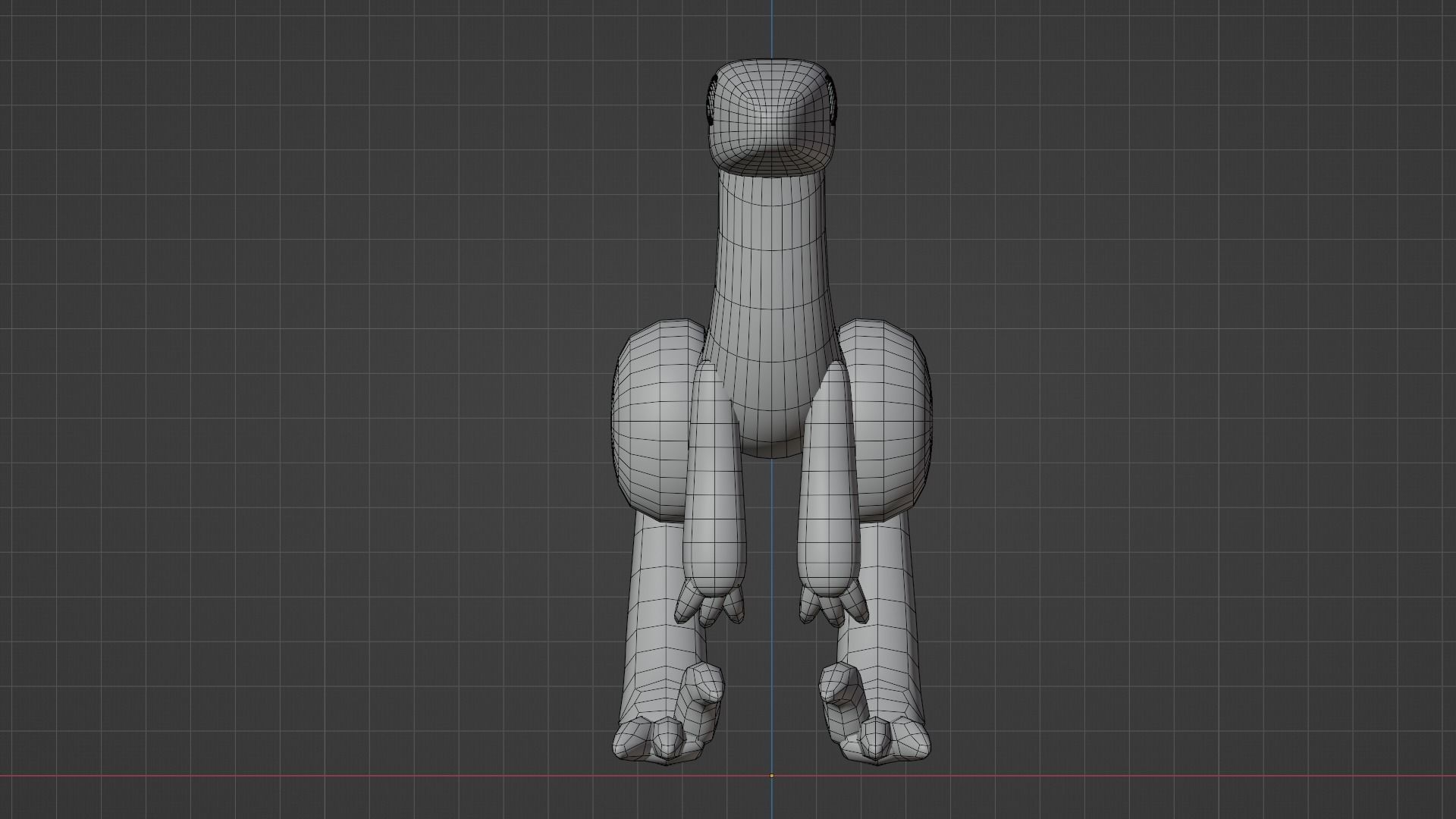 Velociraptor cute 3D model 3D model_3