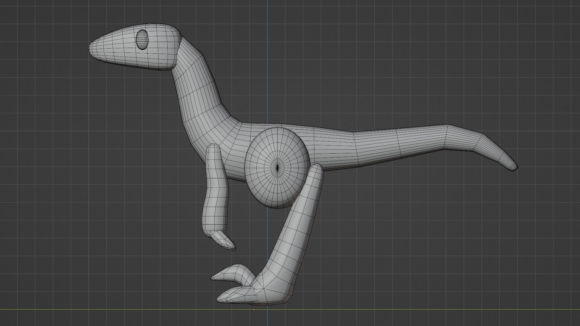 Velociraptor cute 3D model 3D model_5