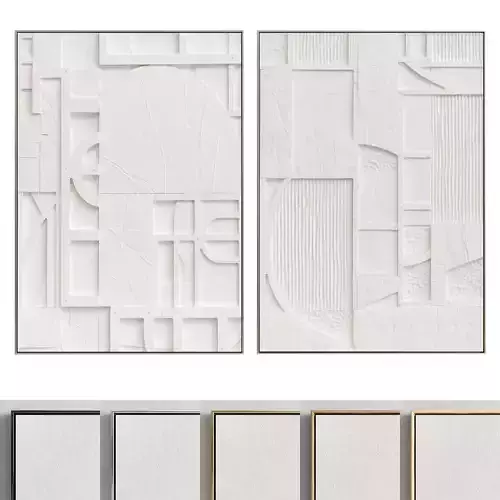 Plaster Two Photo Frame 211