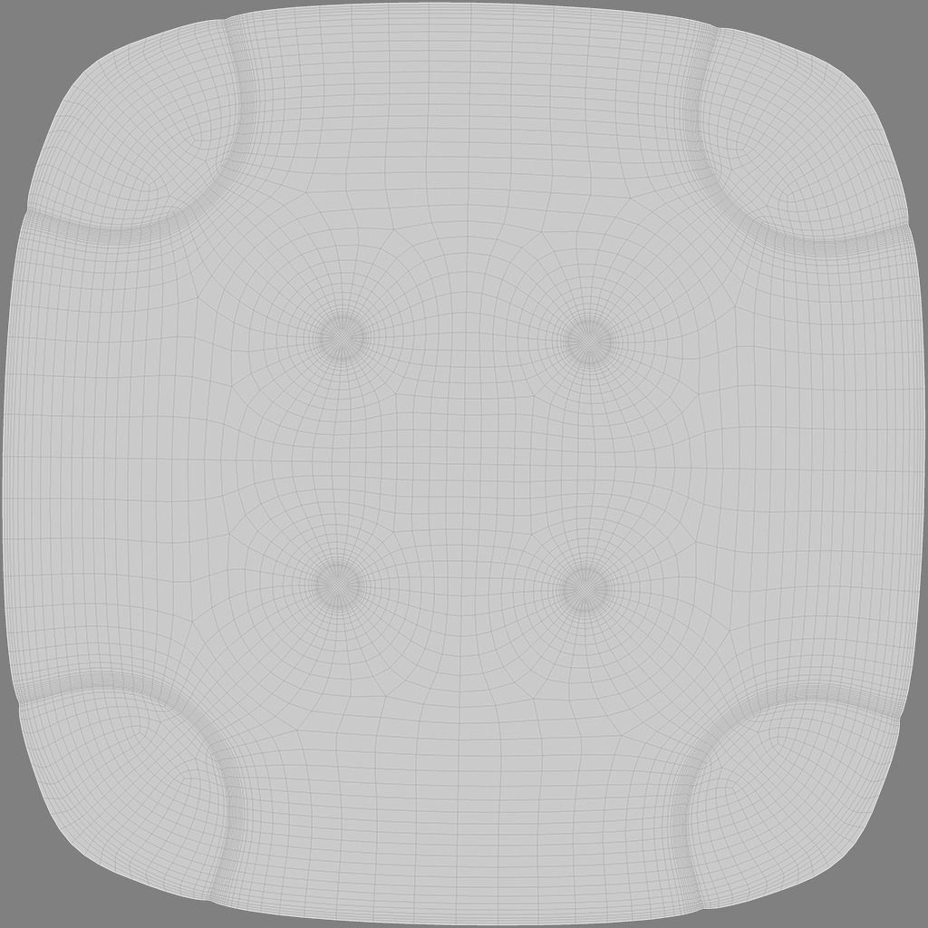 Stool Webby Sgabello - Subdivision geometry 3D model_12