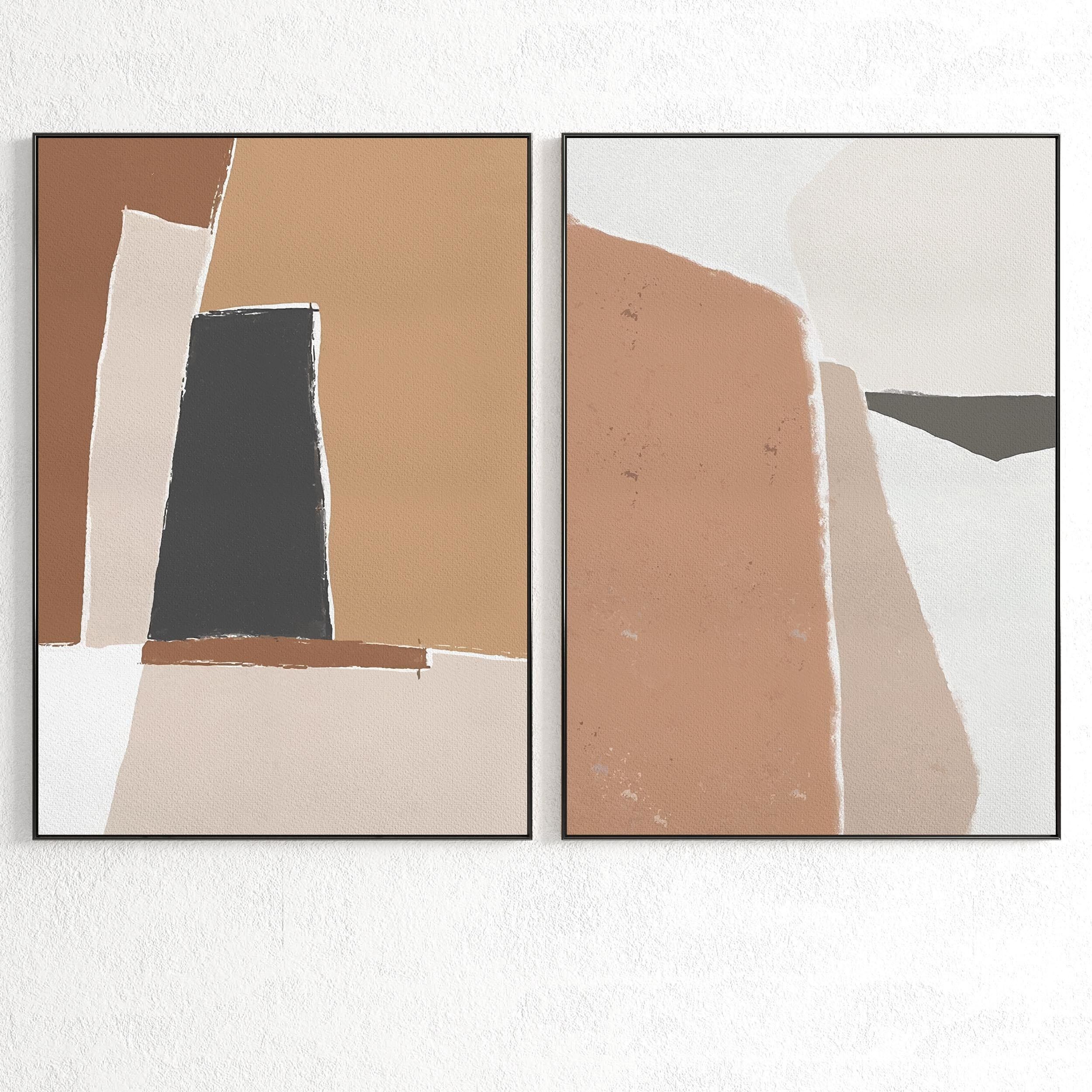 Plaster Two Photo Frame 214 Low-poly 3D model_1