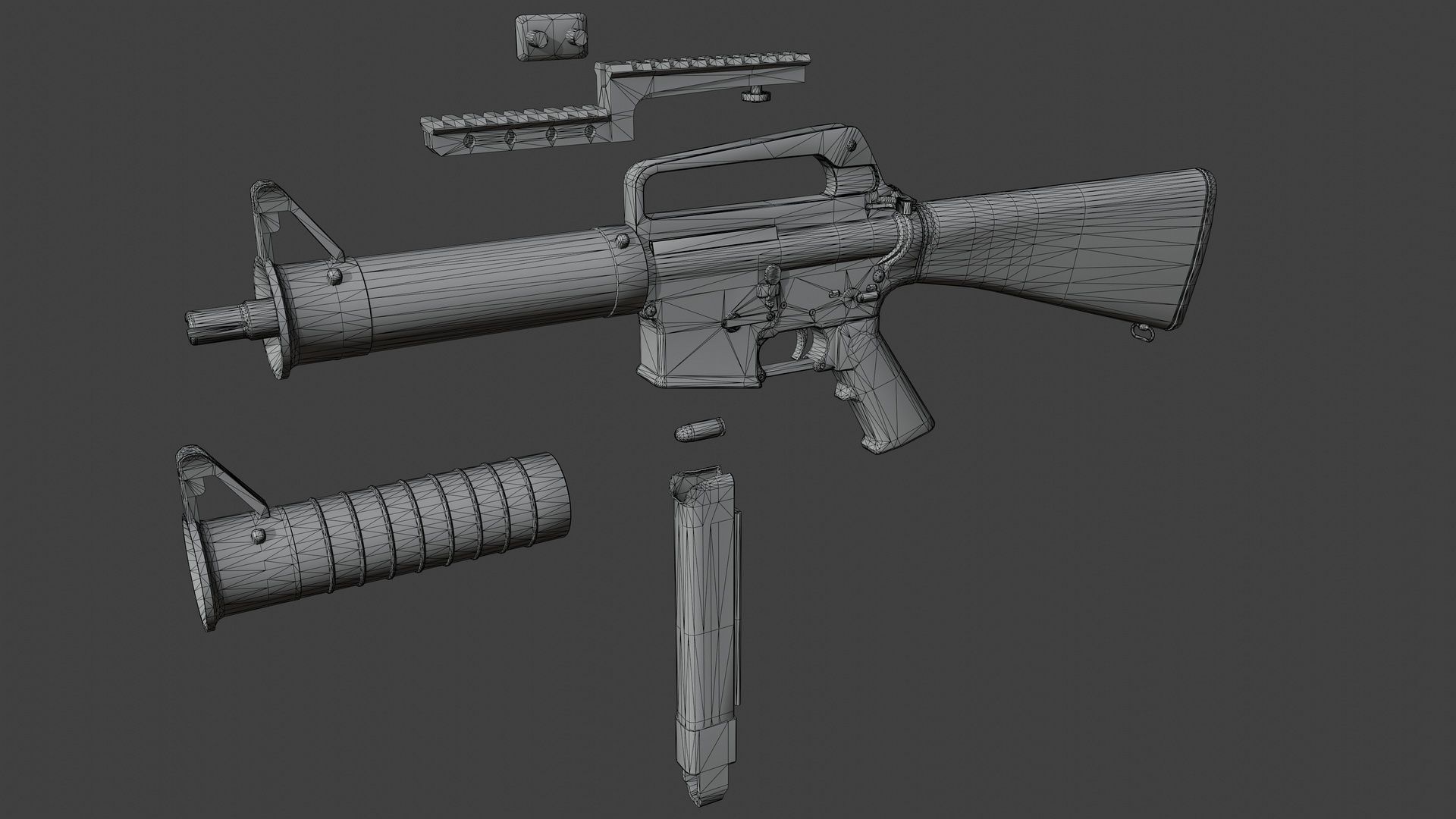 3D model LaFrance M16K45 VR / AR / low-poly | CGTrader