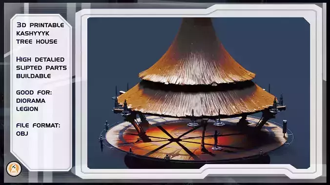 Star wars kashyyyk tree house 3D print model