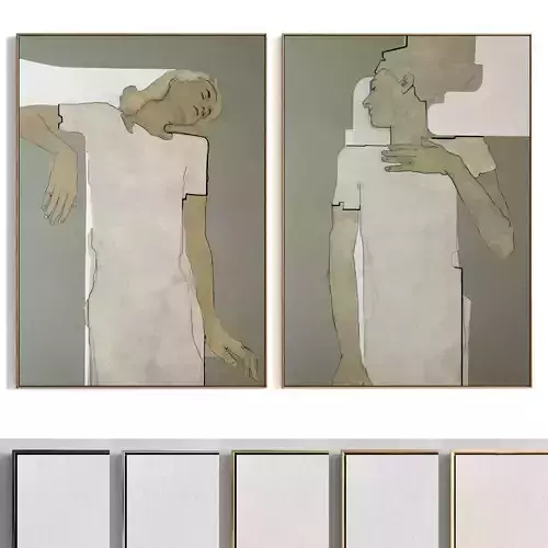 Plaster Two Photo Frame 216