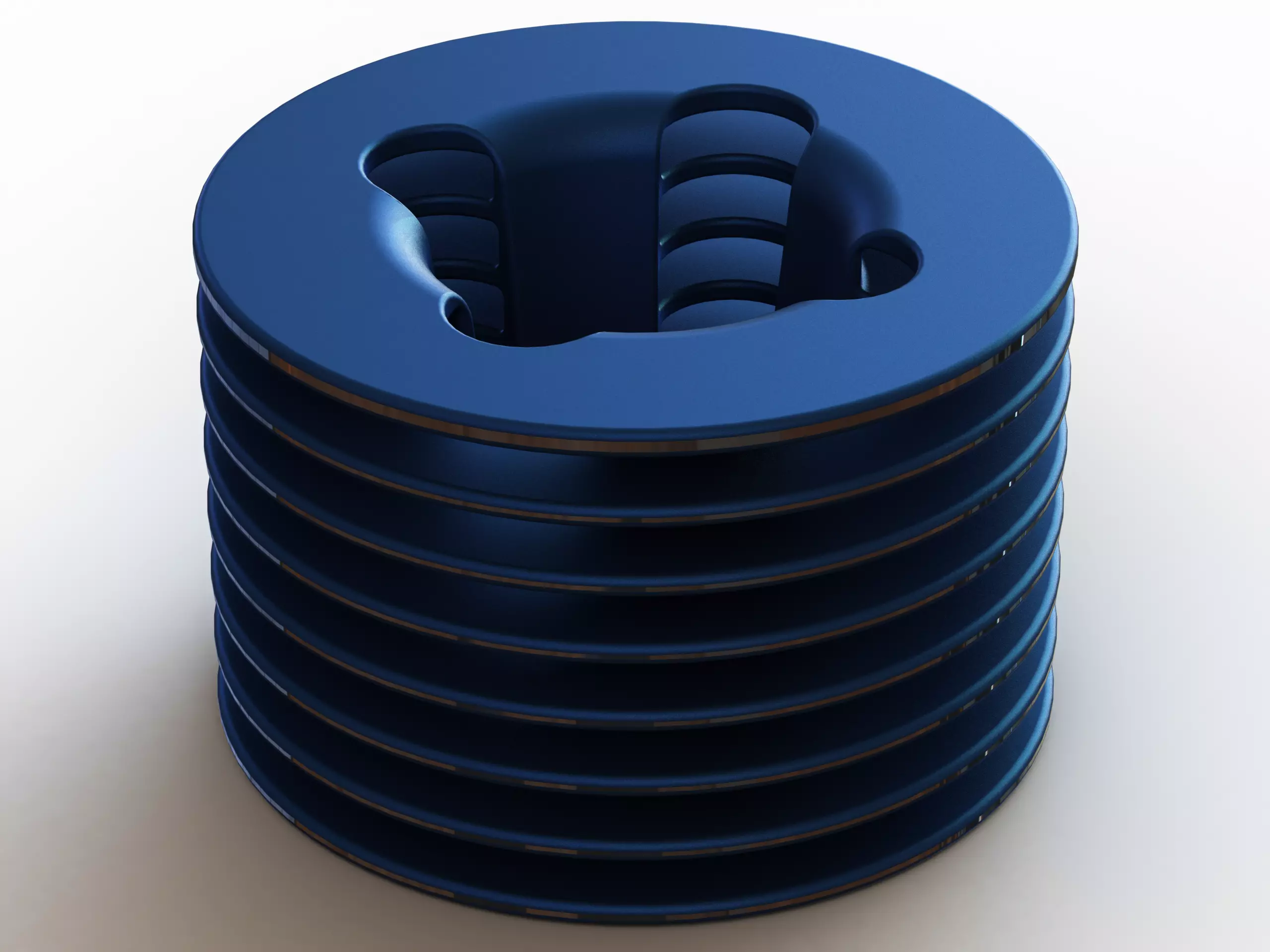 Aluminum Cooling Head for RC Cars 3D model