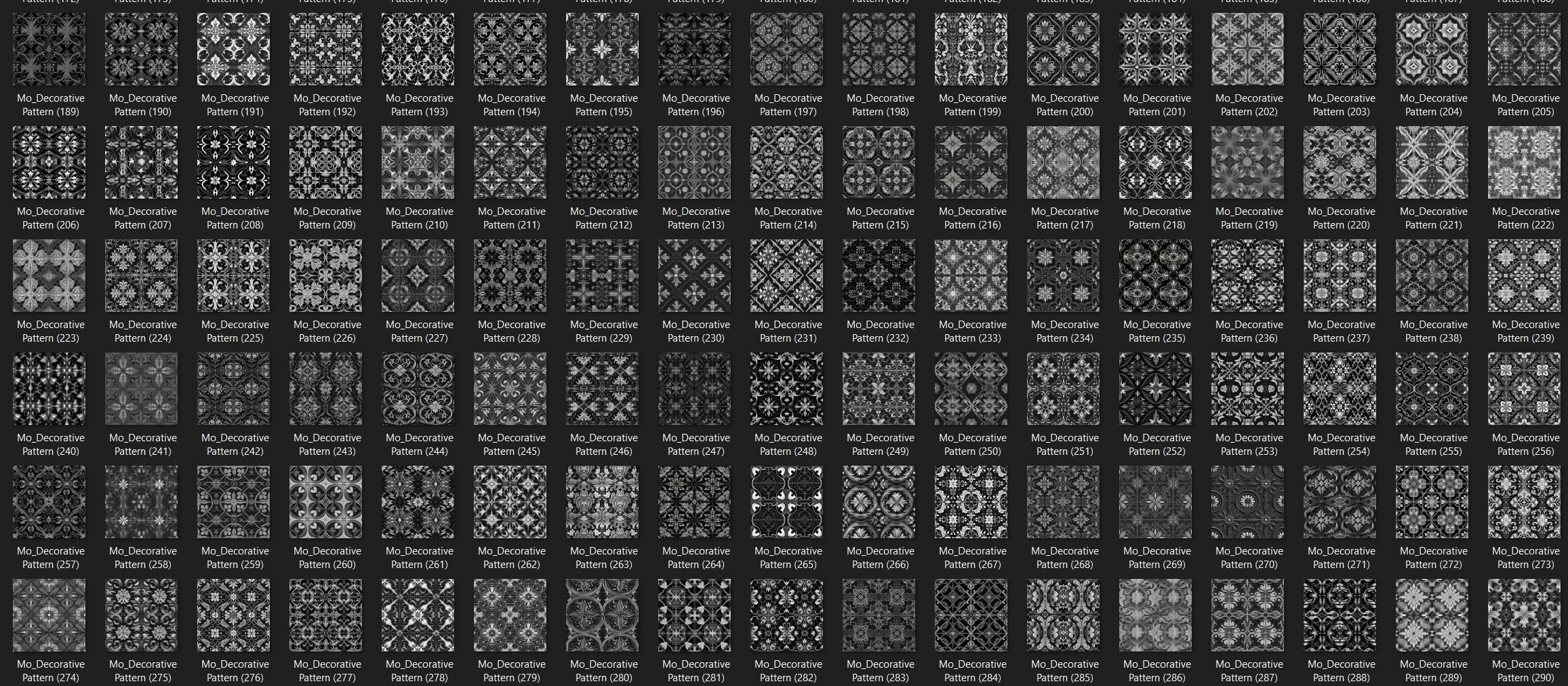 3000 Decorative Pattern Ornament 3D model_4