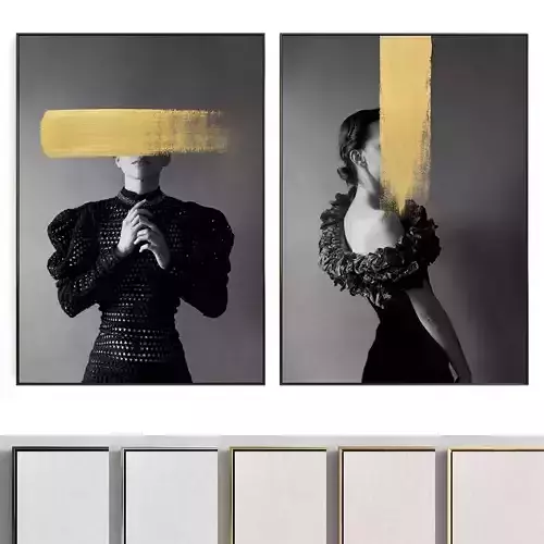 Plaster Two Photo Frame 219