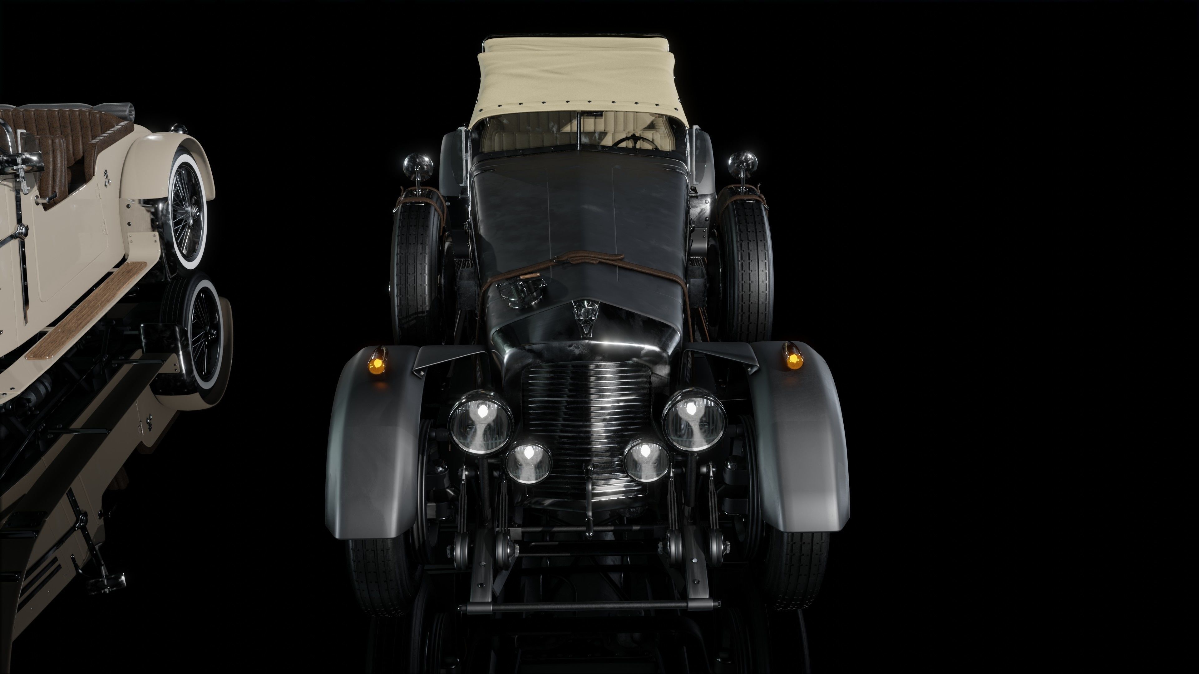 3D model 1920 to 1930 modular car VR / AR / low-poly | CGTrader