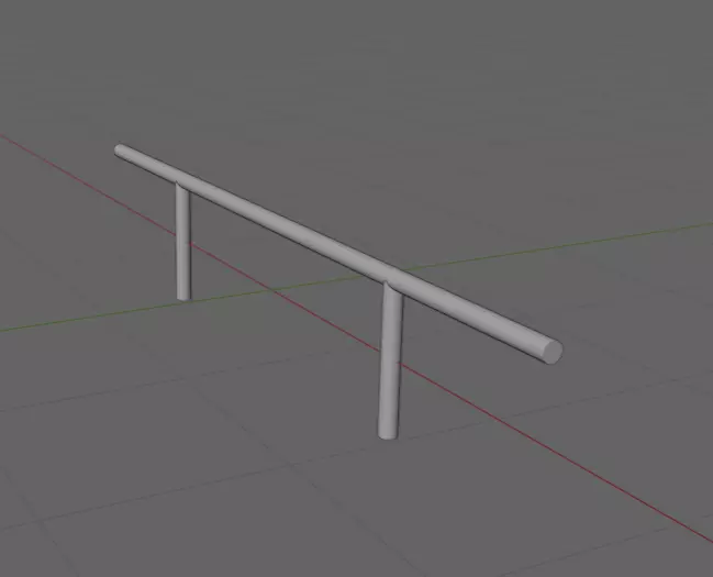 Skate Rail 4 3D model_0