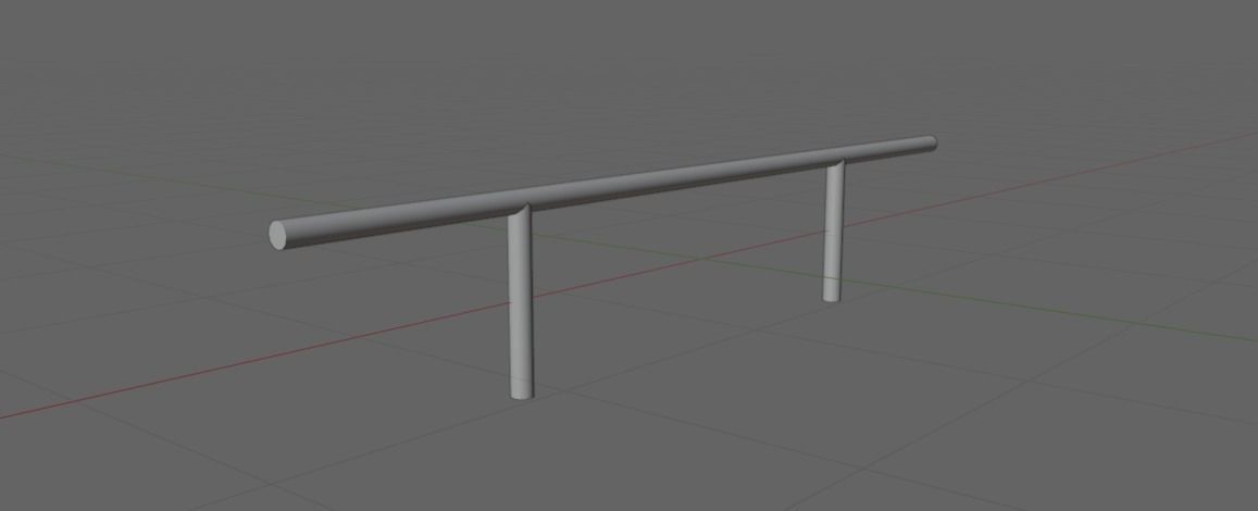 Skate Rail 4 3D model_2