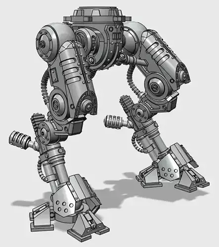 MECHA KNIGHT RETINUE BIPED LEGS 3D print model