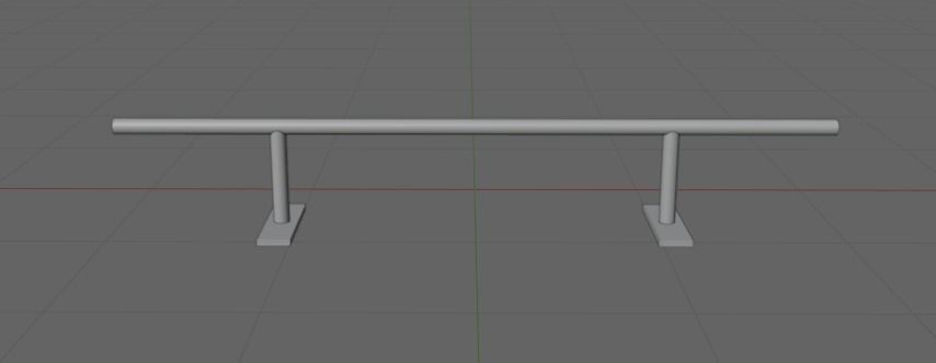 Skate Rail 5 3D model_1