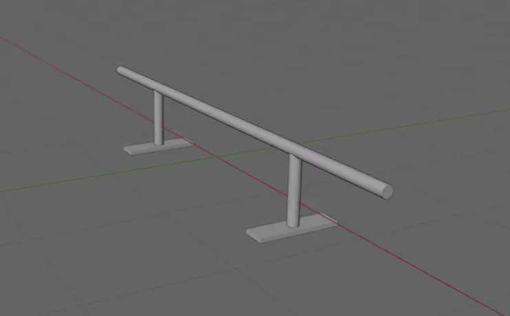 Skate Rail 5 3D model_0