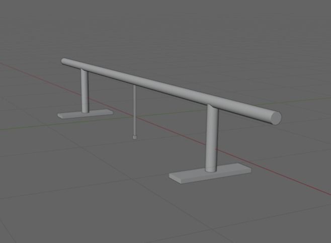 Skate Rail 6 3D model_1