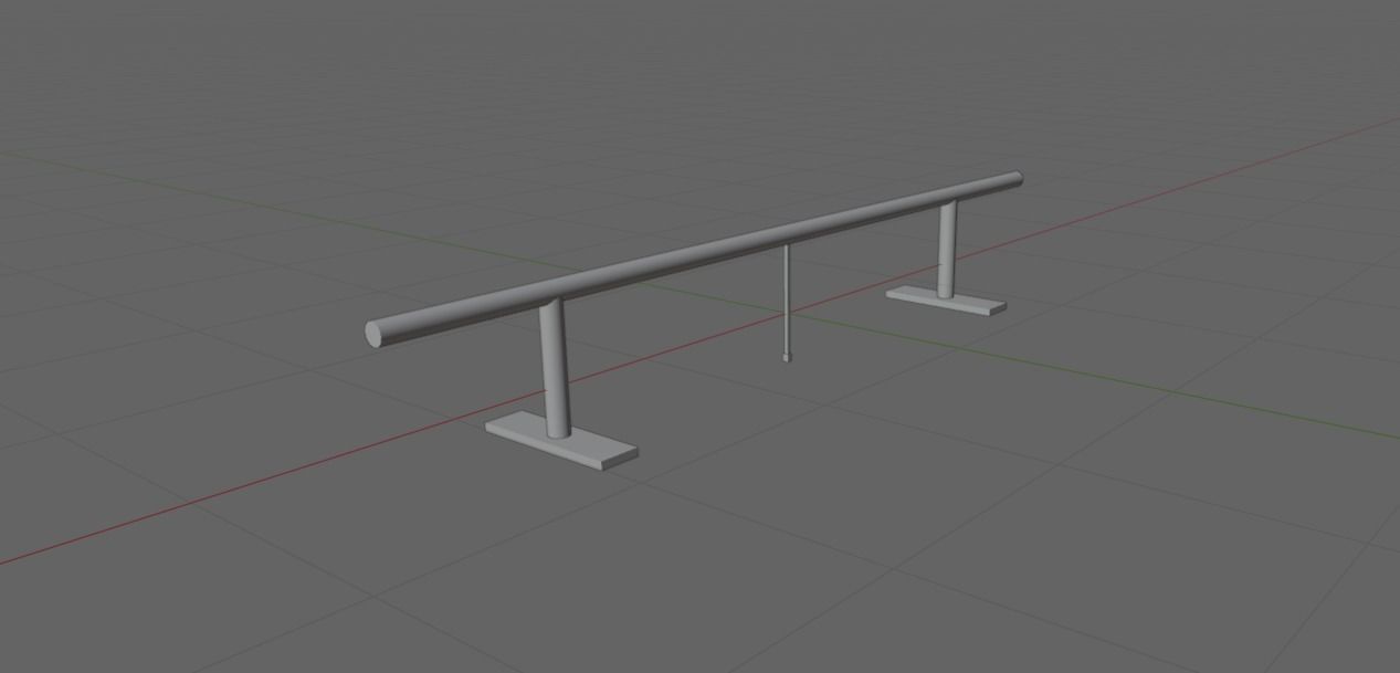 Skate Rail 6 3D model_2