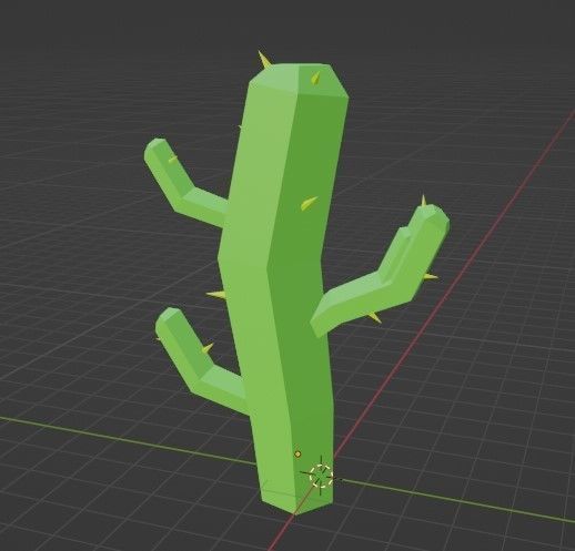 Cactus 3D  Free low-poly 3D model_3