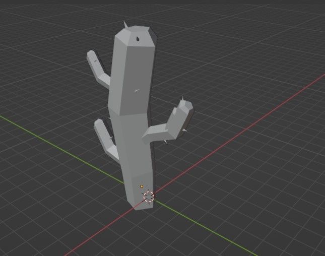 Cactus 3D  Free low-poly 3D model_2