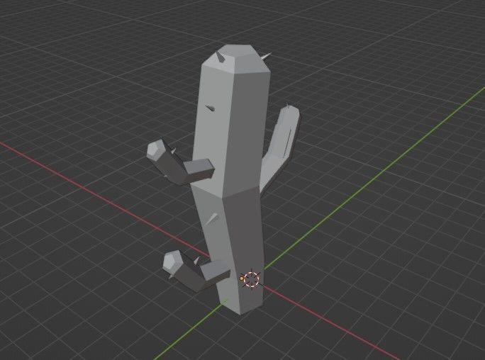 Cactus 3D  Free low-poly 3D model_1
