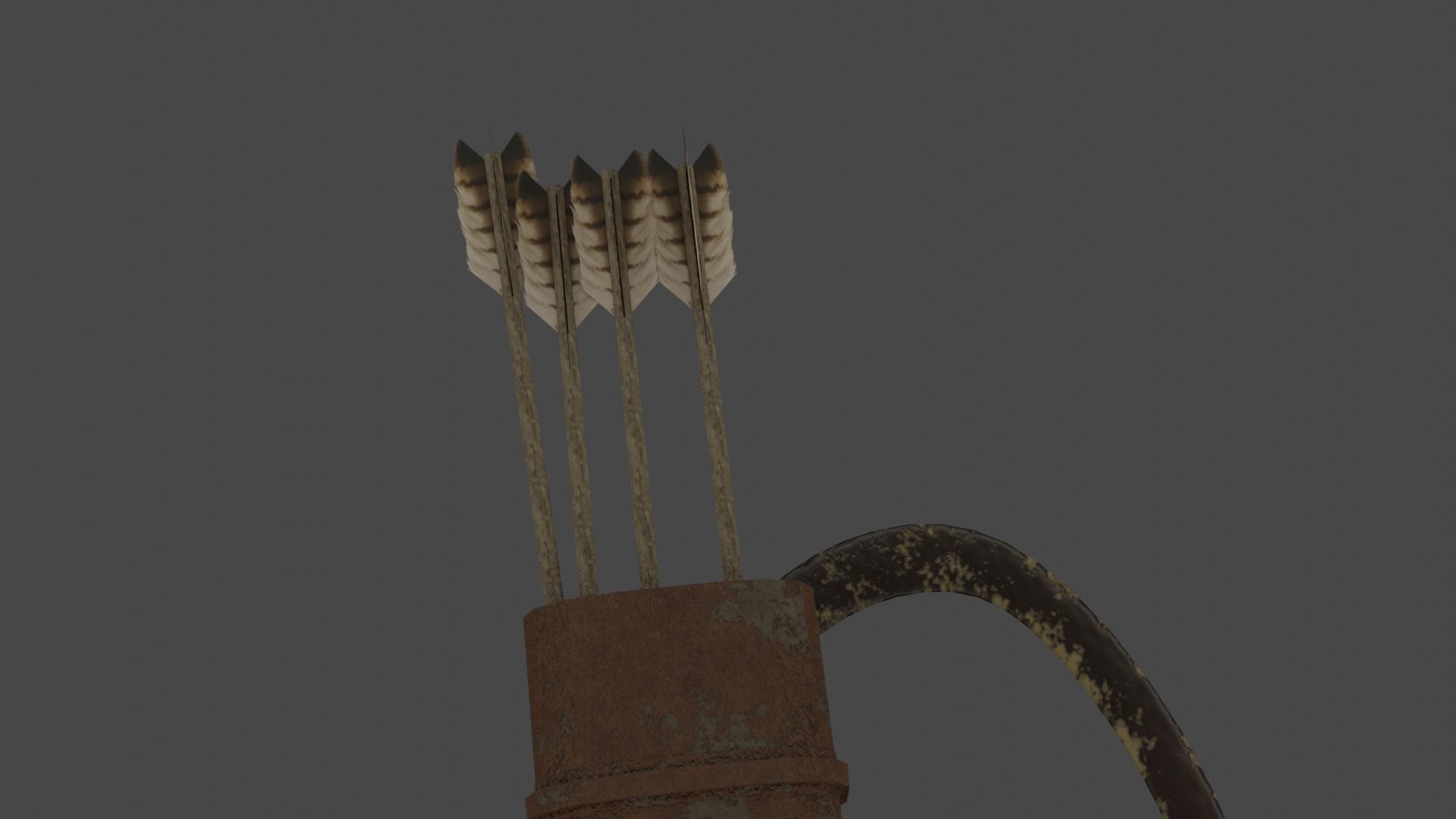 The Skull Bow Low-poly 3D model_11