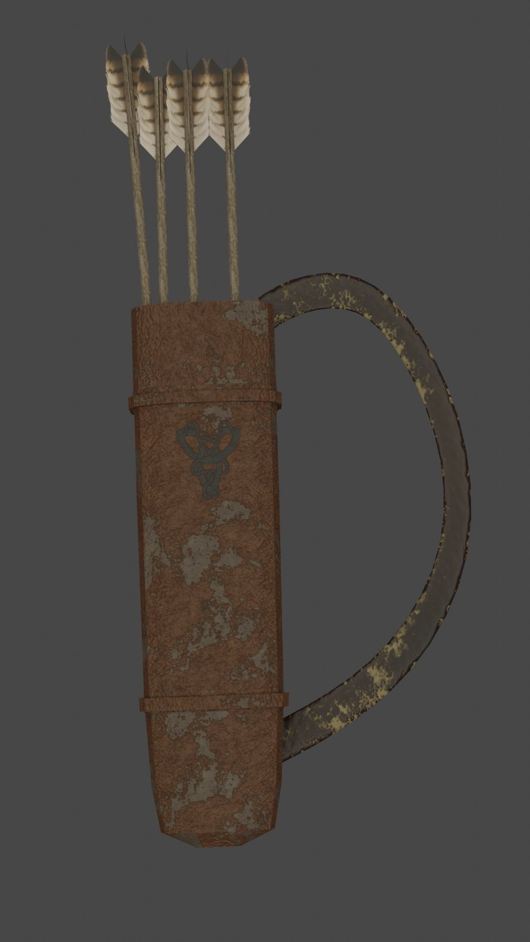 The Skull Bow Low-poly 3D model_5