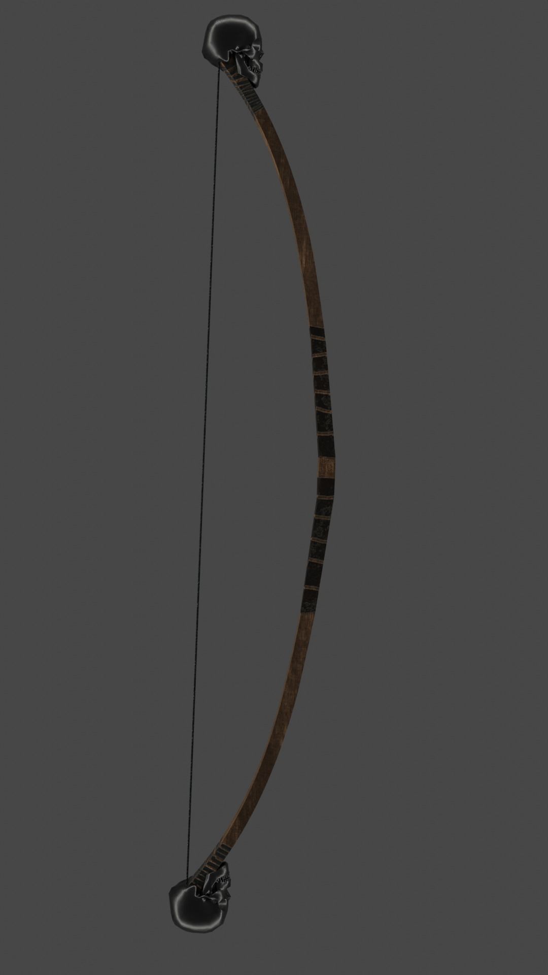 The Skull Bow Low-poly 3D model_7