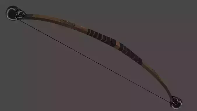 The Skull Bow Low-poly 3D model