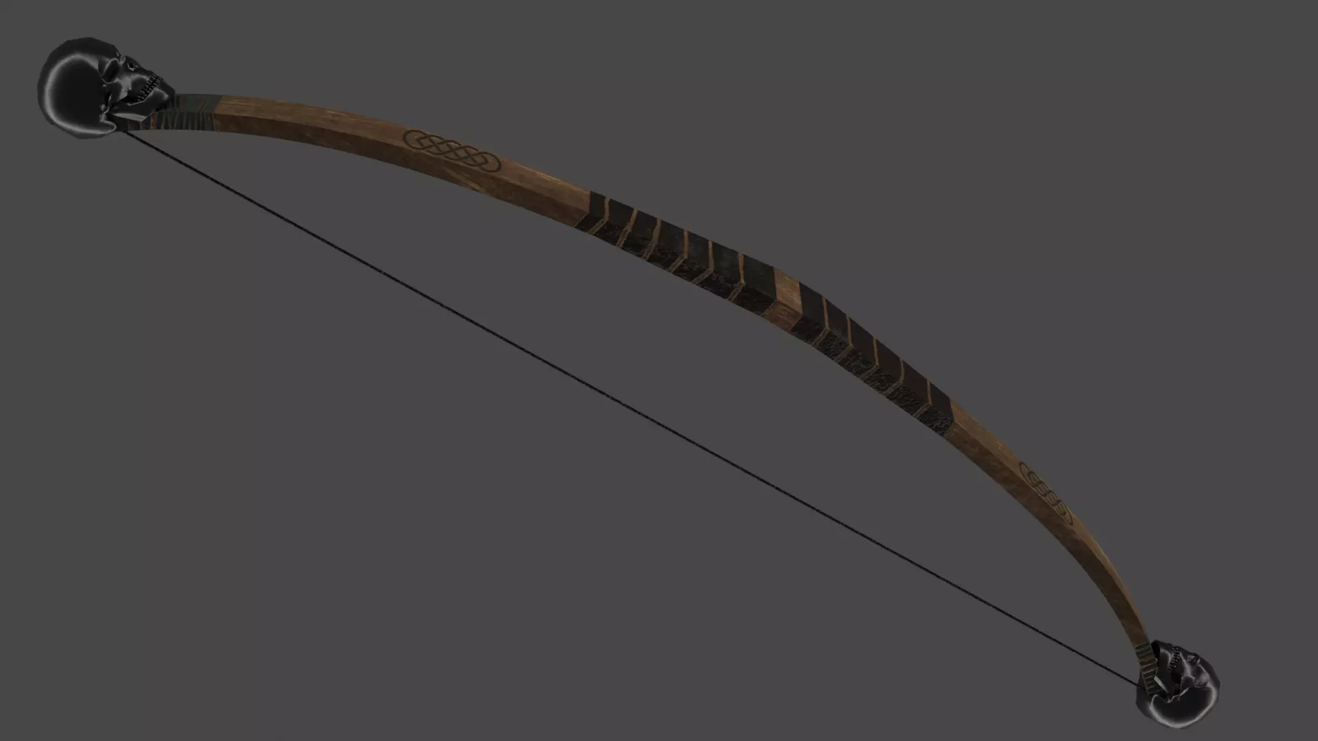 The Skull Bow Low-poly 3D model_0