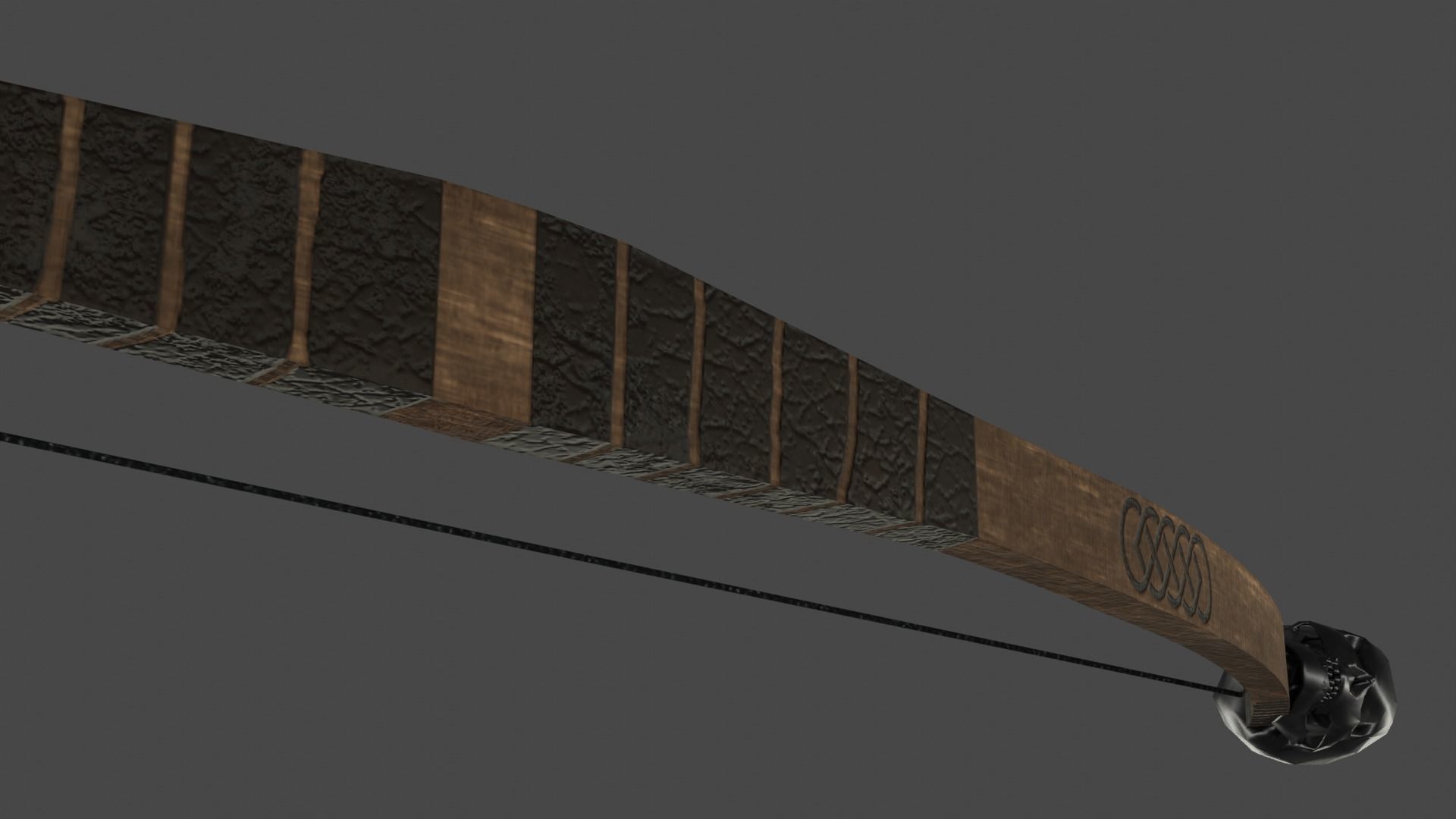 The Skull Bow Low-poly 3D model_8