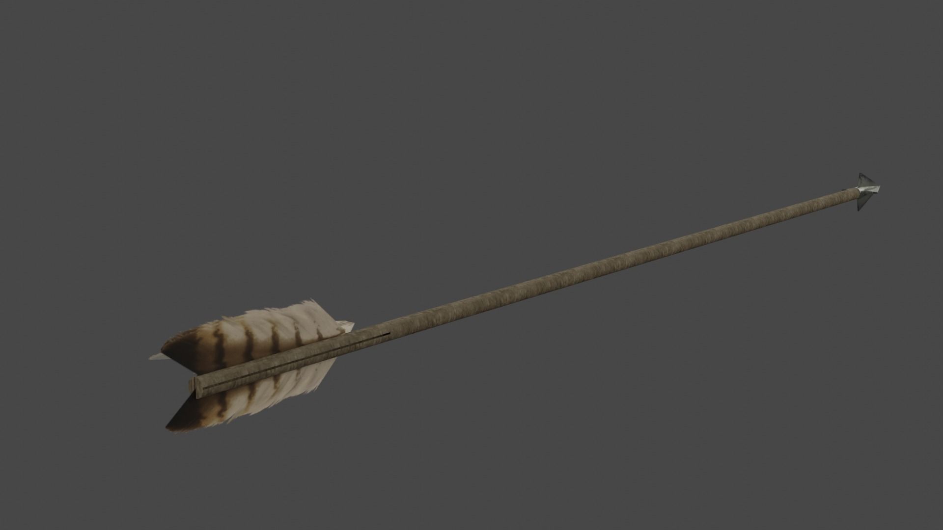 The Skull Bow Low-poly 3D model_3