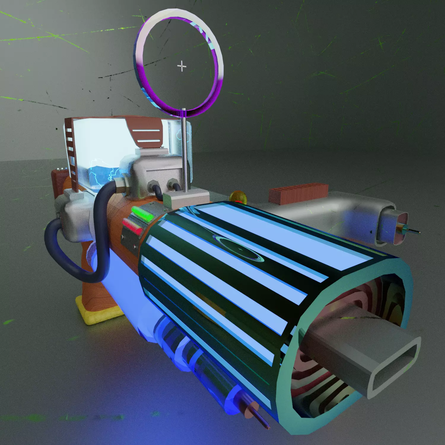 Low Poly Gun That Can Be Use Anywhere Free 3D model_0