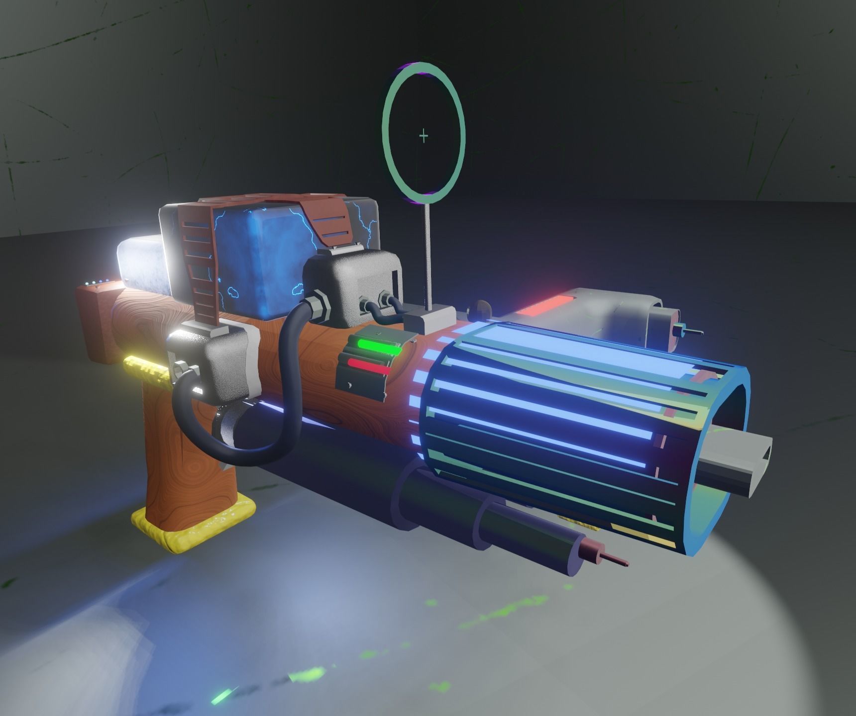 Low Poly Gun That Can Be Use Anywhere Free 3D model_10