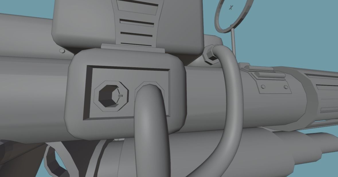 Low Poly Gun That Can Be Use Anywhere Free 3D model_15