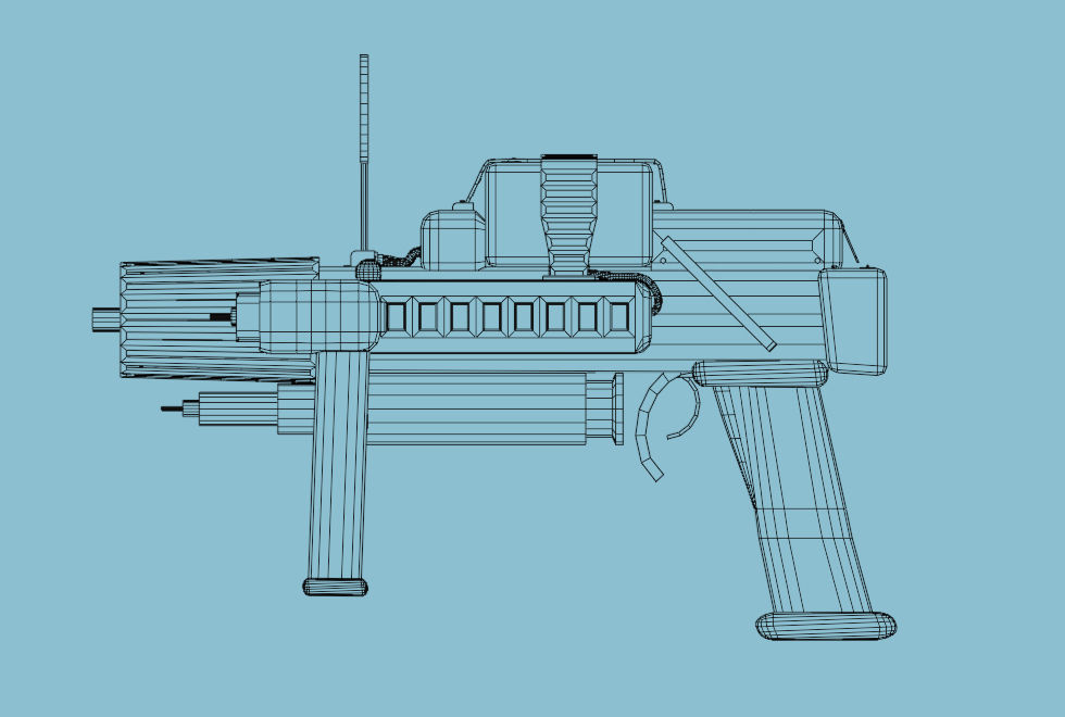 Low Poly Gun That Can Be Use Anywhere Free 3D model_3