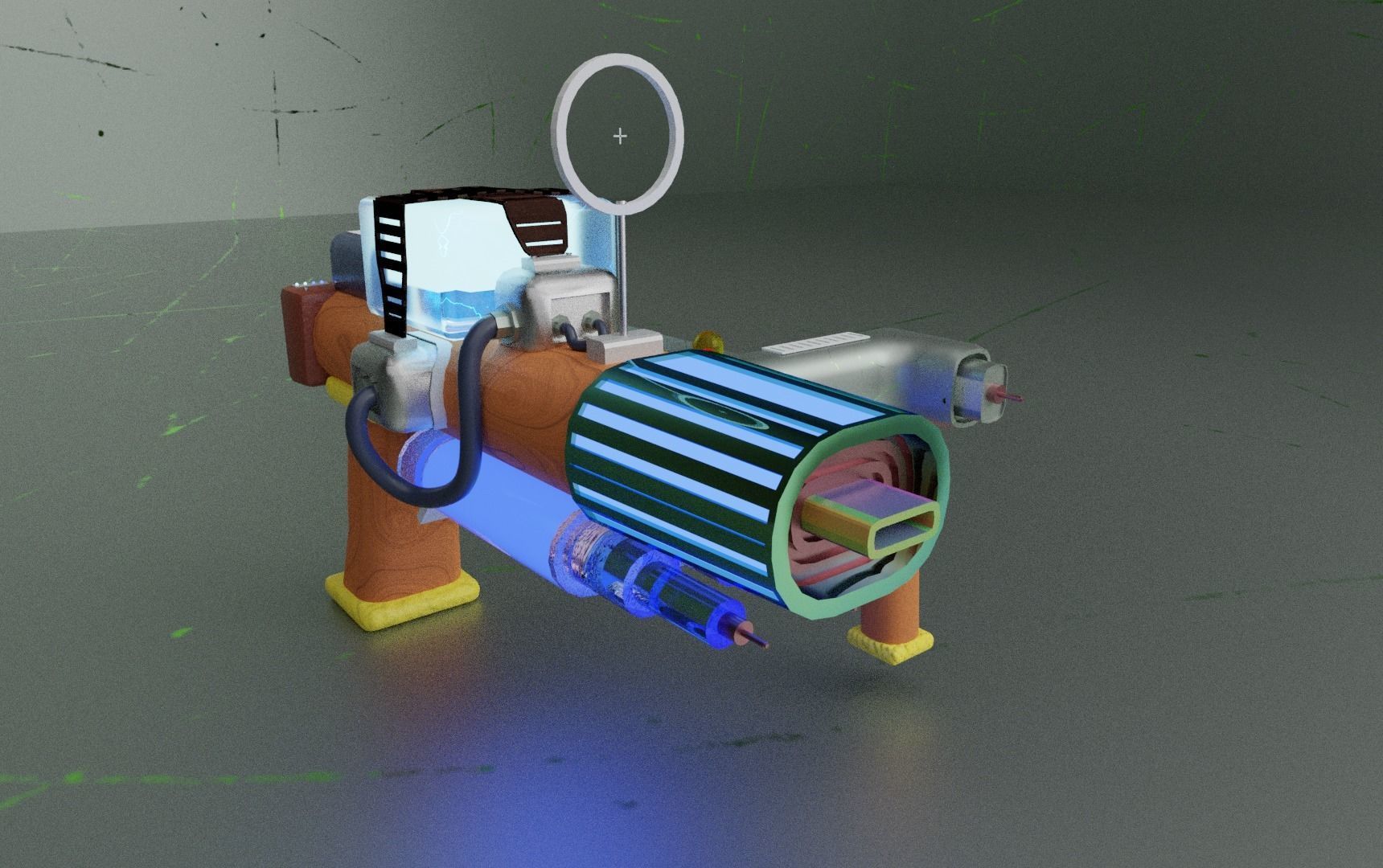 Low Poly Gun That Can Be Use Anywhere Free 3D model_12