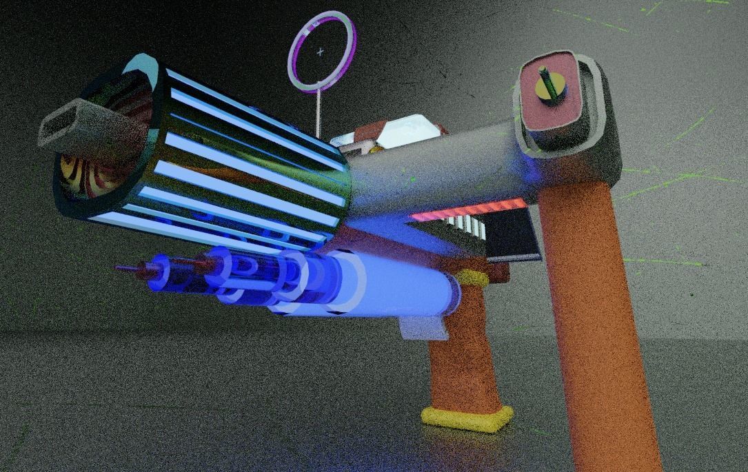 Low Poly Gun That Can Be Use Anywhere Free 3D model_11