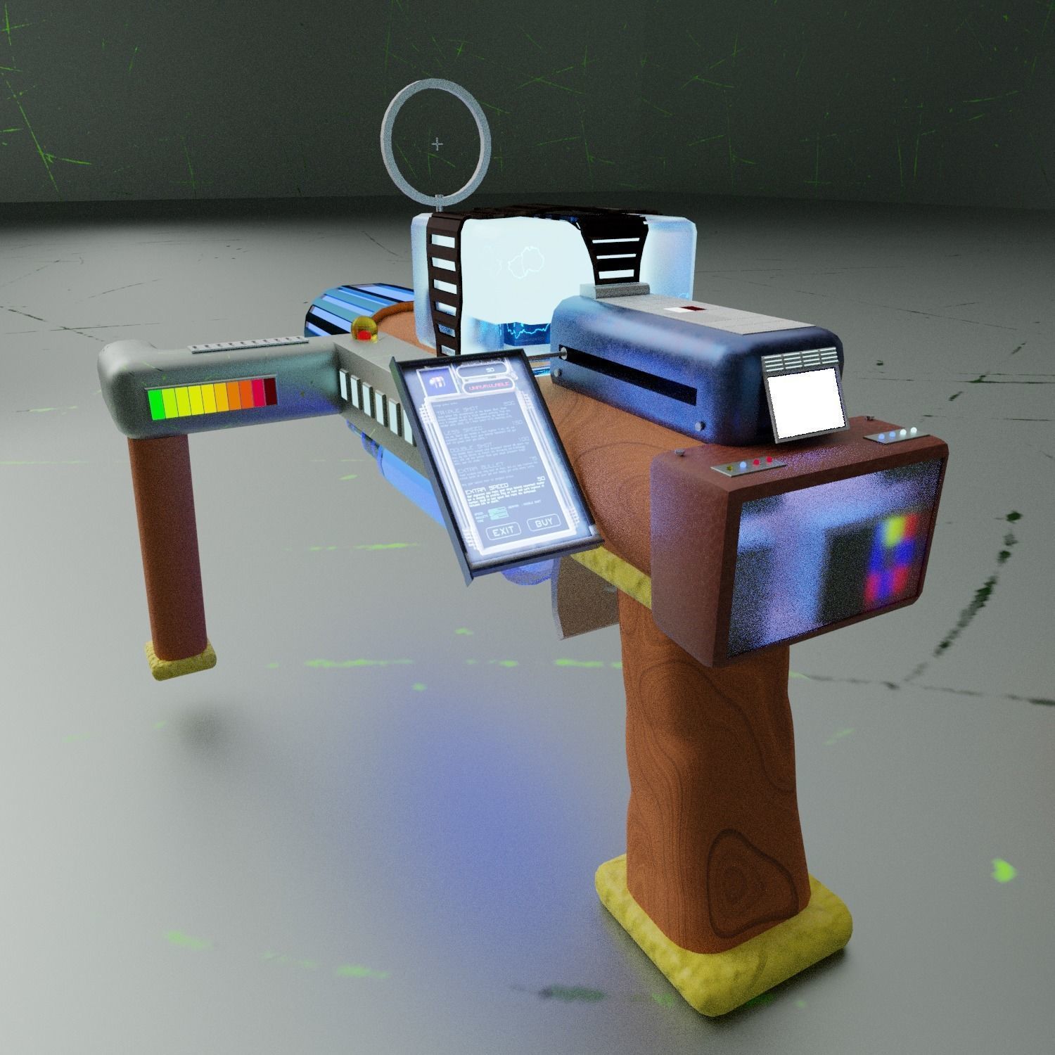 Low Poly Gun That Can Be Use Anywhere Free 3D model_2